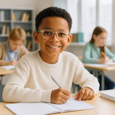 Imagem de Armação óculos grau infantil flexível menino - diamanti - ALÍKI, Azul,