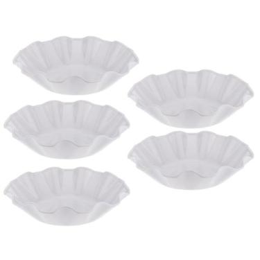 Imagem de Kit Cinco Saladeiras de Melamina Flower 28 cm WECK