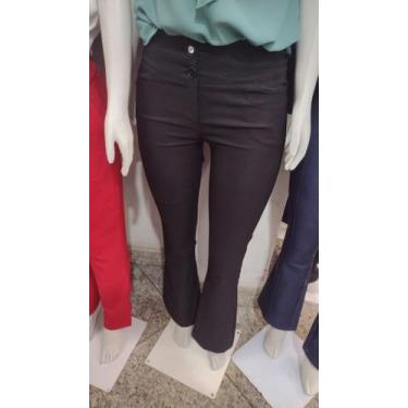 Imagem de Calça preta feminina flair - Knup, Preto, 36 ao 48