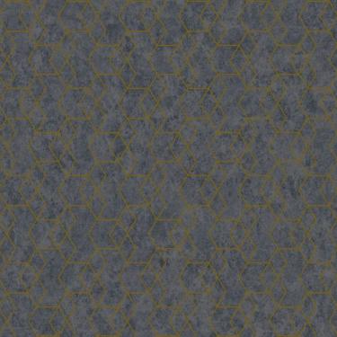 Imagem de Papel de Parede Essencial Geométrico Cinza e Dourado ESS1022