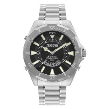 Imagem de Relógio Technos Masculino Ref: Wt205fy/1p Skydiver Anadigi Prateado