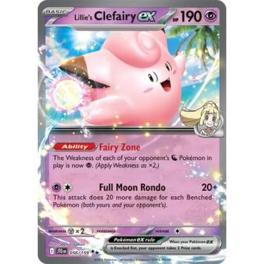 Imagem de Pokemon - Lillie’s Clefairy ex 056/159 – Journey Together – Double Rare – Foil Single Card