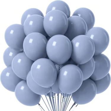 Imagem de Pacote com 20 balões de látex cinza escuro de 30,5 cm para aniversário, casamento, chá de bebê, formatura, revelação de gênero de noivado, aniversário, Natal, decorações de festas de fim de ano