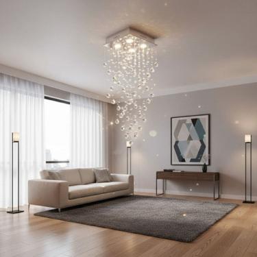 Imagem de Lustre Para Sala, Quarto, Sala De Jantar, Cozinha,cristal K9