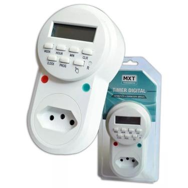 Imagem de Timer Temporizador Digital Tomada Bivolt 2200w 10a Mxt