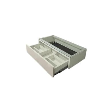 Imagem de Penteadeira De Vidro 90CM MDF Camarim Maquiagem (Puxador Oculto)