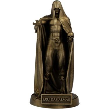 Imagem de Estátua Exu das Almas Umbanda Candomblé (Cor Ouro Velho)