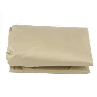 Imagem de AYNEFY Capa de Mesa Externa, Material à Prova d'água, Ajuste Seguro, Proteção contra Poeira e Chuva, Ideal para Móveis de Pátio e Churrasqueiras (Bege)
