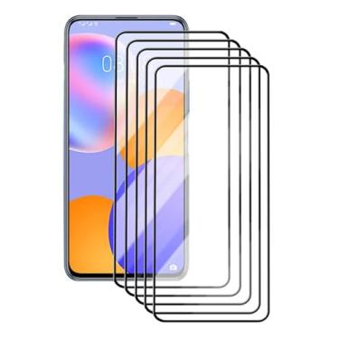 Imagem de 5PCS Vidro Temperado Completo, Para Huawei P20 Lite Pro P30 Lite Pro P40 Lite 5G P Smart Z 2019 2021, Protetor de Tela Filme de Telefone