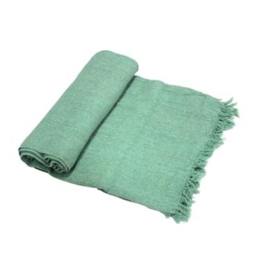 Imagem de Manta Para Sofá 100% Algodão Decorativa e Protetora – Toque Suave e Conforto para Sala Casa Nova (Verde BB-2,10x1,20)