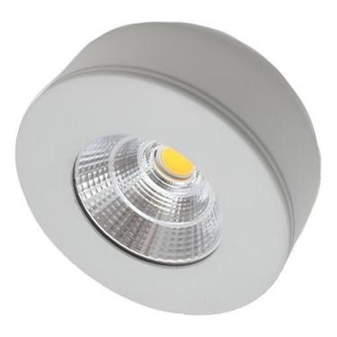 Imagem de Spot Sobrepor Plafon Redondo 5w Bivolt - Opus, 3000K (Branco-Quente), 