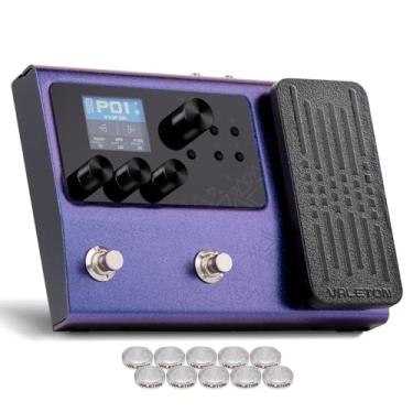 Imagem de Valeton Multi-Efeitos Com Pedal De Expressão Guitarra Baixo Amplificador Modelagem Gabinetes Ir Simulação Multi Idioma Estéreo Otg Interface De Áudio Usb Gp-100 Violeta