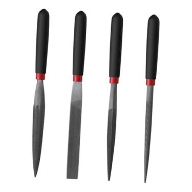 Imagem de Baoblaze Mini limas de agulha, limas manuais, ferramentas de lima compactas para oficina, conjunto de pequenas de aço para fabricação de joias, joalheiros e, 4 Pcs