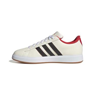Imagem de adidas Disney Home Alone Grand Court masculino, Branco creme/preto/vermelho universitário, 45