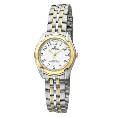 Imagem de Relógio CHAMPION feminino analógico bicolor branco CH26686B