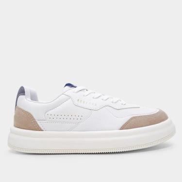 Imagem de Tênis Reserva Troy Masculino, Branco, Bege, 39