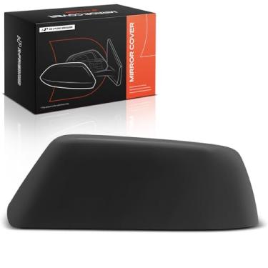 Imagem de A-Premium Tampa do espelho retrovisor do lado do motorista - compatível com Chevrolet Tahoe Suburban e GMC Yukon Yukon XL, 2015-2020 - Preto liso, sem furo de seta