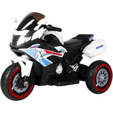 Imagem de Mini Moto Esportiva Elétrica,Brinquedo de Passear,Veículos Elétricos Infantis Elétrica Capacidade 30kg Branco e Preto