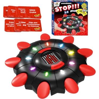 Imagem de Jogo Stop Eletrônico com Timer Integrado, 3 Modos, 9 Players, Diversão Organizada, 3 Modos, 9 Players, Sons e Luzes, Ideal Para Família, Amigos em Casa e Viagens