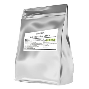 Imagem de WVegan Guaraná em Pó Suplemento Alimentar, Sabor Natural, Vegano, 1Kg Refil Guarana
