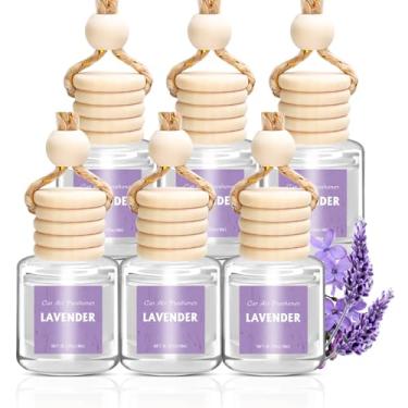 Imagem de AROIC Conjunto de difusor de ambientador de carro, pacote com 6, fragrância natural de liberação lenta, aromatizador de ar de longa duração para mulheres e homens, acessórios de carro, presente de