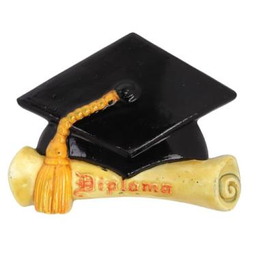 Imagem de Boné de graduação preto e ímã de diploma, presente de lembrança da classe de 2026, materiais de resina de qualidade, 6 cm