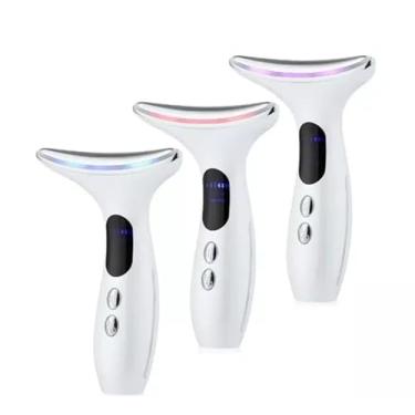 Imagem de Massageador Facial 3 Modos Pescoço Tratamento Terapia Recarregável