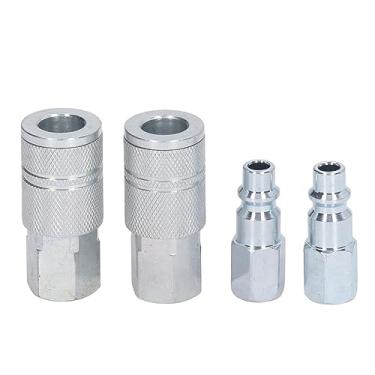 Imagem de Generic Kit de Conexão de Acessórios para Compressor de Ar, Acessórios para Mangueira de Ar Resistente, Conectores de 3/8 Polegadas, Junta Npt para Ferramentas de Alto Fluxo para Uso Industrial