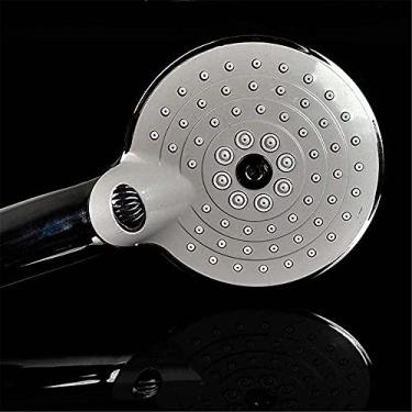 Imagem de YYBOES Chuveiro cabeça de chuveiro filtro de chuveiro elétrico cabeça de chuveiro de alta pressão Abs ouro e prata galvanoplastia multicamadas 3 modos de água cabeça de chuveiro multifuncional-c