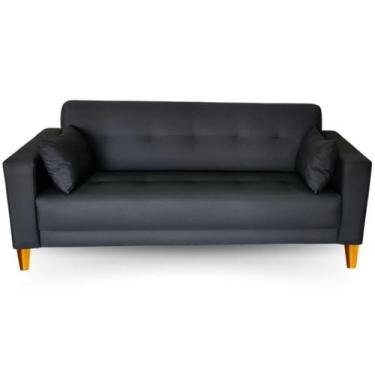 Imagem de Sofá  Gianni Tecido Acquablock Pé Trapézio Claro  210cm - 4R Estofados