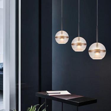 Imagem de Kit 3 Pendente De Teto Esfera Acrílico Luxo Led Nitrolux