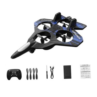 Imagem de JunZheHub Avião de Controle Remoto, Avião RC, Presente de Aniversário, Avião de Controle Remoto para Crianças, Azul