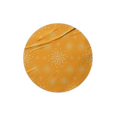 Imagem de Autocolantes Adesivos Redondos Coloridos 25 Unidades Para Festa De Ano Novo - Tamanho 30x30cm