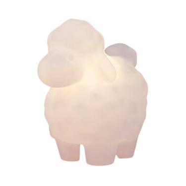 Imagem de Luminária de Mesa Ovelinha Decoração Cristã Natal Pastor de Ovelha