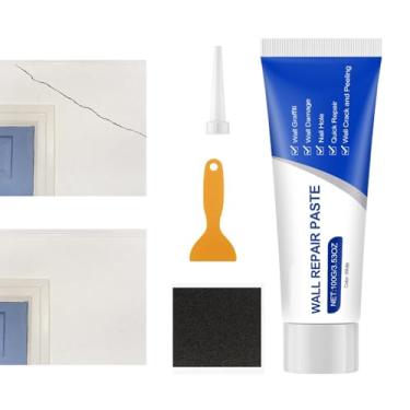 Imagem de Kit de Reparação para Drywall,Massa Fácil De Aplicar Para Fendas - Kit De Reparo Para Buracos Em Drywall - Para Correção E Reparação Em Portas Casa Apartamento Dormitório Cozinha