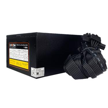Imagem de Fonte 500W Hayom, ATX, Bivolt Automático, OEM, Preto - PW1651