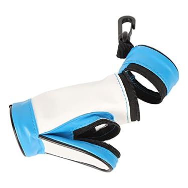 Imagem de KIMISS Bolsa Porta-bolas - Mini Bolsa de Bolso Portátil de Couro PU de Grande Capacidade para Acessórios - Design Compacto e Elegante Em e Branco