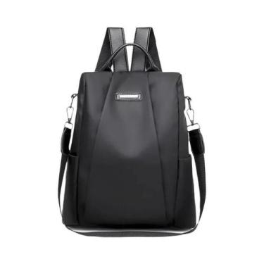 Imagem de Nova moda feminina multifuncional mochila cor sólida destacável casual