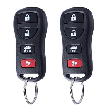 Imagem de Keyless Entry Remote Key Fob Replacement for Nissan Murano Altima Armada Sentra 350Z / Infiniti I35 G35 KBRASTU15, CWTWB1U758, CWTWB1U821 4Btn (Pack of 2)
