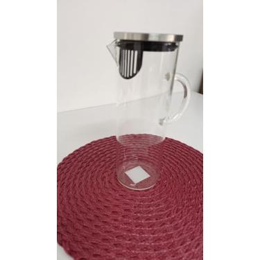 Imagem de Jarra De Vidro 1,3l Com Tampa Inox - Oxford Transparente