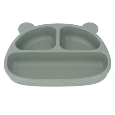 Imagem de Cryfokt Fixação Estável de Placa de bebê de Silicone de Desenho Animado para Lanches e Frutas, Placa de Sucção Infantil para Jantar Em Casa, -40 ℃ ~ + 240 ℃, para Crianças/jardim de Infância (Prato