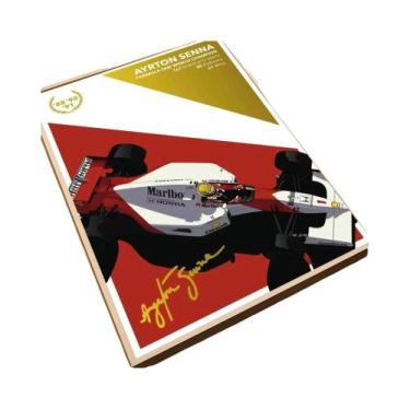 Imagem de Pôster Clássico Vintage De Ayrton Senna, Adesivo Artístico À Prova d'Á