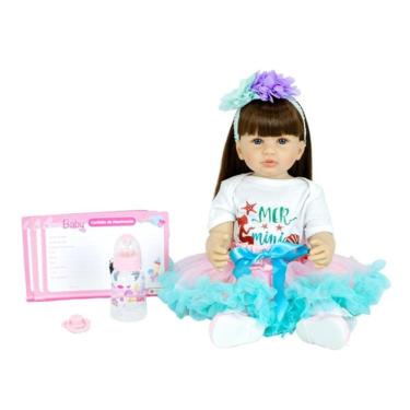 Imagem de Boneca Bebê Reborn Laura Baby Mia - Shiny Toys