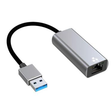 Imagem de CY Adaptador de cabo LAN de rede Ethernet de 2500Mbps 2,5 Gbps para USB3.0 tipo A GBE Gigabit 1000Mbps para placa-mãe de mesa