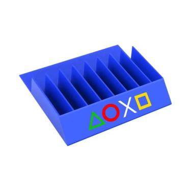 Imagem de Suporte Para Armazenamento De Discos De Jogos PS5 PS4 PS3 8 Em 1 Base 