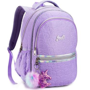 Imagem de Mochila Escolar Passeio Bordada Meninas Unicornios Infantil - Denlex, 
