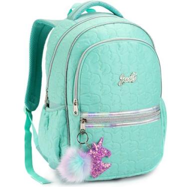 Imagem de Mochila Escolar Passeio Bordada Meninas Unicornios Infantil - Denlex, 