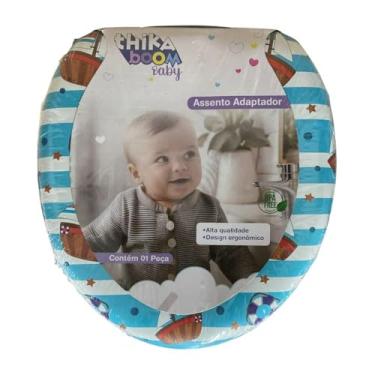 Imagem de Thika Boom Baby Assento Redutor Infantil para Vaso Sanitário, Azul, Design Ergonômico