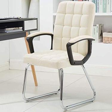 Imagem de Cadeira de mesa de massagem conecta USB à função de massagem aberta cadeira de computador para escritório em casa, cadeira executiva acolchoada (cor: cáqui)