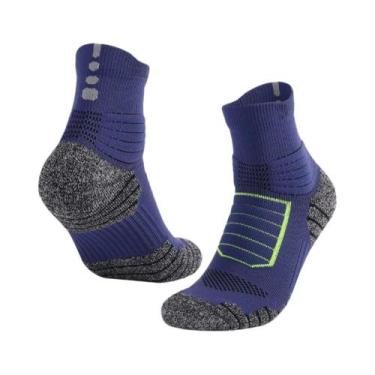 Imagem de Meias De Basquete Masculinas De Algodão Respirável Antiderrapantes Par